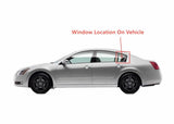 Tempered Driver Left Side Rear Vent Window Vent Glass Compatible with Nissan Maxima 2004-2008 Models Glass Only