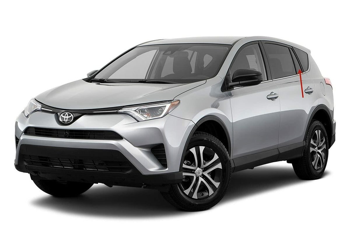 Driver Left Side Rear Vent Window Vent Glass Compatible with Toyota RAV4 2013-2018 Models