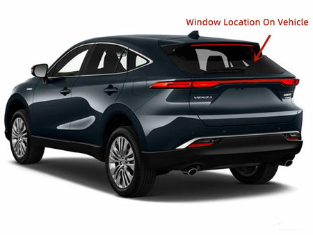 Heated Rear Back Window Back Glass with Antenna Compatible with Toyota Venza 2021-2024 Models
