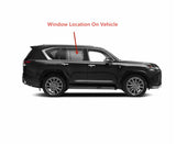 Laminated Passenger Right Side Rear Door Window Door Glass Compatible with Lexus LX600 2022-2025 Models