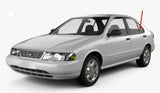 Driver Left Side Rear Vent Window Vent Glass Compatible with Nissan Sentra 4 Door Sedan 1995-1999 Models