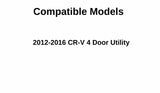 Passenger Right Side Front Door Window Door Glass Compatible with Honda CR-V 2012-2016 Models