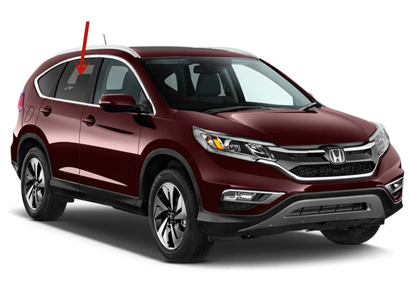 Passenger Right Side Rear Door Window Door Glass Compatible with Honda CR-V 2012-2016 Models