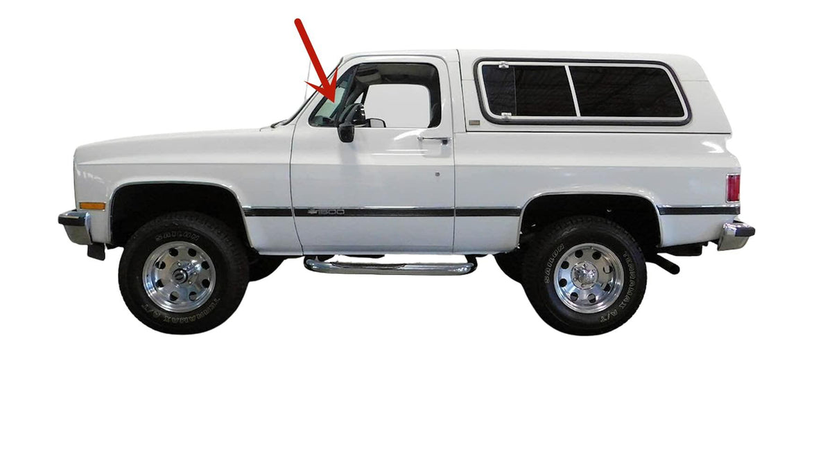 Driver Left Side Front Vent Window Vent Glass Compatible with GMC Pickup (C/K 1500 2500 3500) 1981-1986/Pickup (R/V 1500 2500 3500) 1987-1991 /Topkick Suburban Jimmy 1981-1991 Model