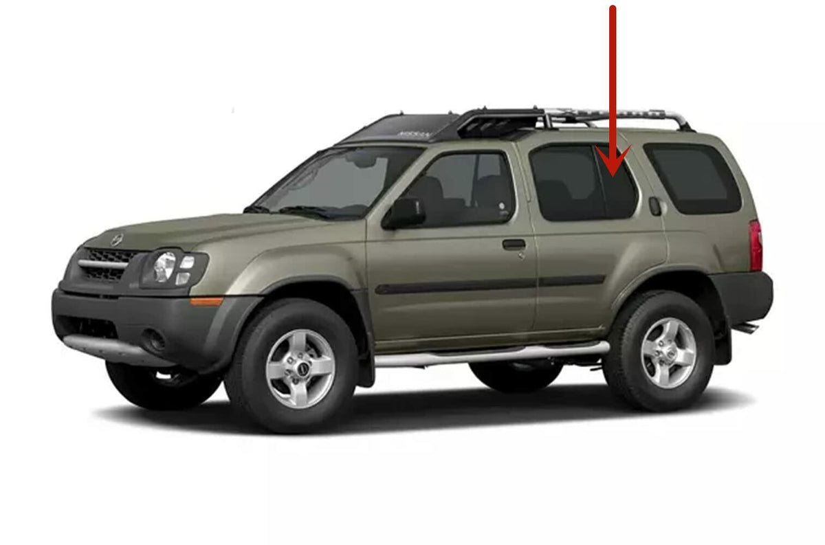 NAGD OEM Style Left Side Rear Door Vent Window Glass, Green, Compatible with Nissan Xterra SUV, 2000-2004 Models
