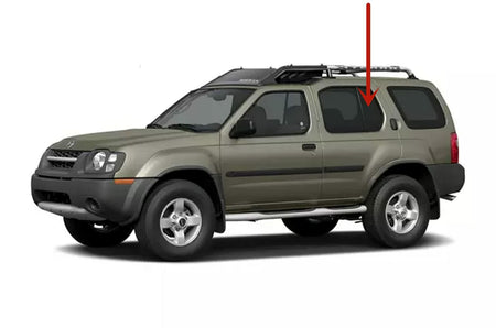 NAGD OEM Style Left Side Rear Door Vent Window Glass, Green, Compatible with Nissan Xterra SUV, 2000-2004 Models