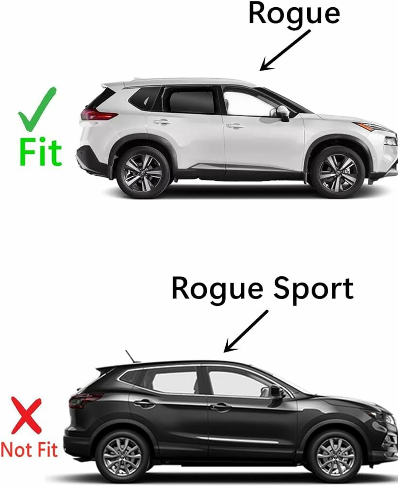 Tempered Passenger Right Side Front Door Window Door Glass Compatible with Nissan Rogue 2021-2026 Models (Not For Rogue Sport)