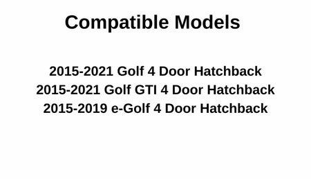Driver Left Side Rear Door Window Door Glass OEM Compatible with Volkswagen Golf / Golf GTI / e-Golf 4 Door Hatchback 2015-2022 Models