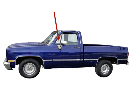 Driver Left Side Front Vent Window Vent Glass Compatible with Chevrolet Pickup (C10 C20 C30 K10 K20 K30) 1981-1986 / Pickup (R-Series , V-Series) 1987-1991 / Blazer Kodiak Suburban 1981-1991 Models