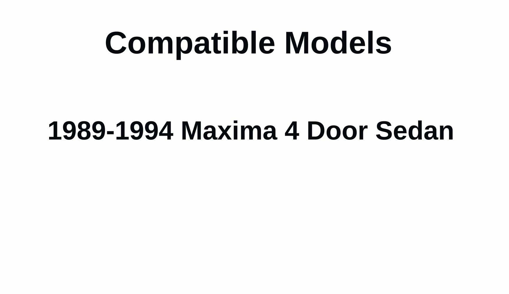Driver Left Side Rear Vent Window Vent Glass Compatible with Nissan Maxima 1989-1994 Models