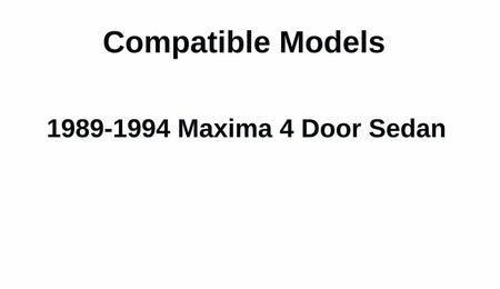 Driver Left Side Rear Vent Window Vent Glass Compatible with Nissan Maxima 1989-1994 Models