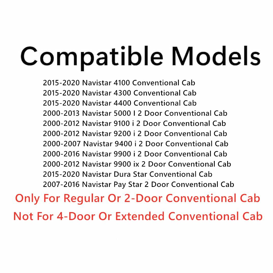 Tempered Driver Left Side Door Window Door Glass Compatible with International Navistar Pay Star 4100 4300 4400 DuraStar 2015-2020 / 5000i 9100i 9400i 9900i 2000-2016 Models