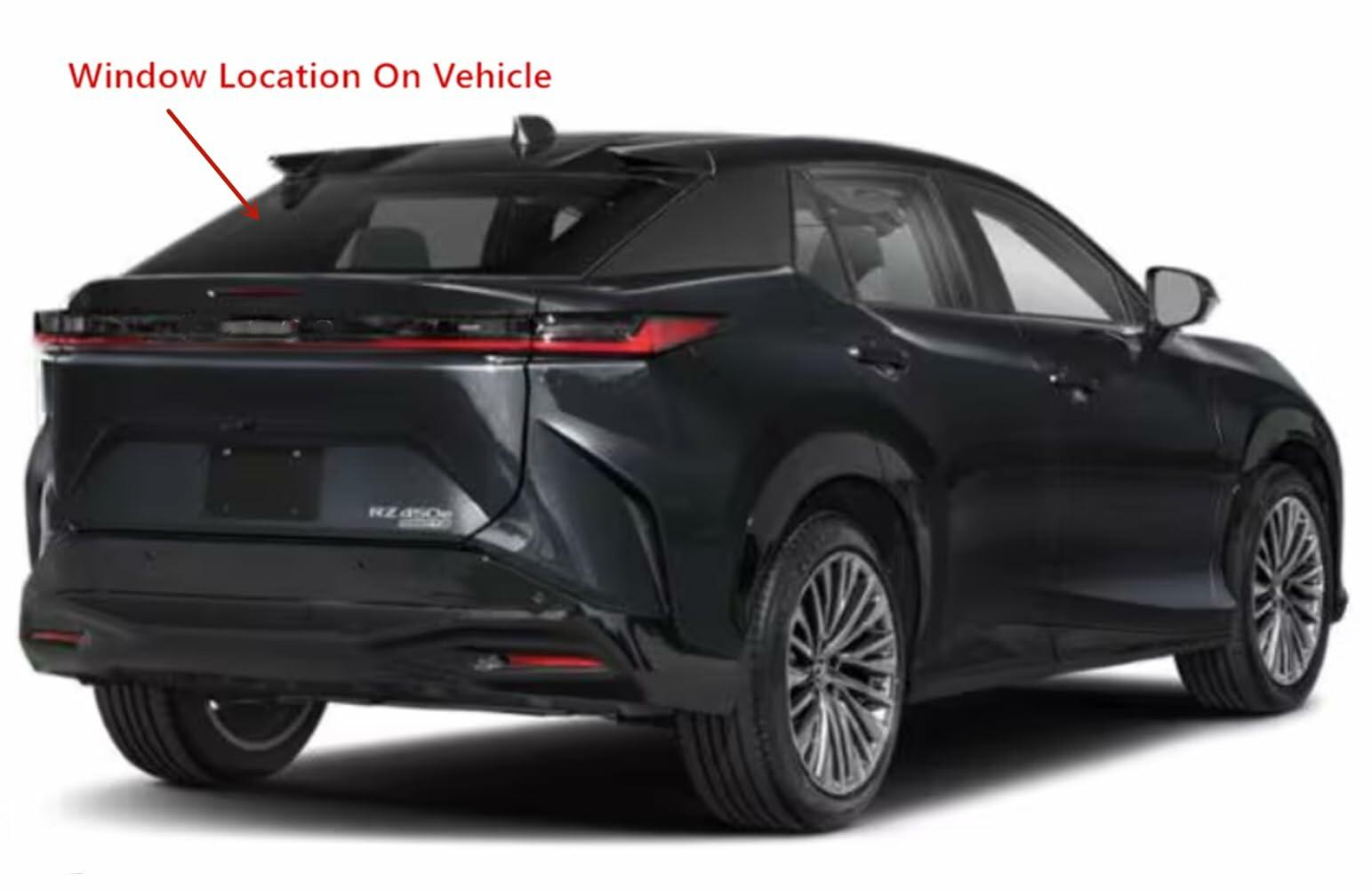Tempered Heated Rear Tailgate Liftgate Window Back Glass Compatible with Lexus RZ300e RZ450e 2023-2025 Models