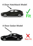Driver Left Side Rear Vent Window Vent Glass Compatible with Mazda 3 4 Door Hatchback 2019-2026 Models