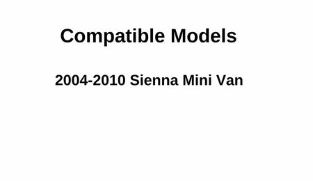 Movable with Antenna Style & Sunshade Hooks Passenger Right Side Quarter Window Quarter Glass Compatible with Toyota Sienna 2004-2010 Models