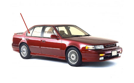 Passenger Right Side Rear Vent Window Vent Glass Compatible with Nissan Maxima 1989-1994 Models