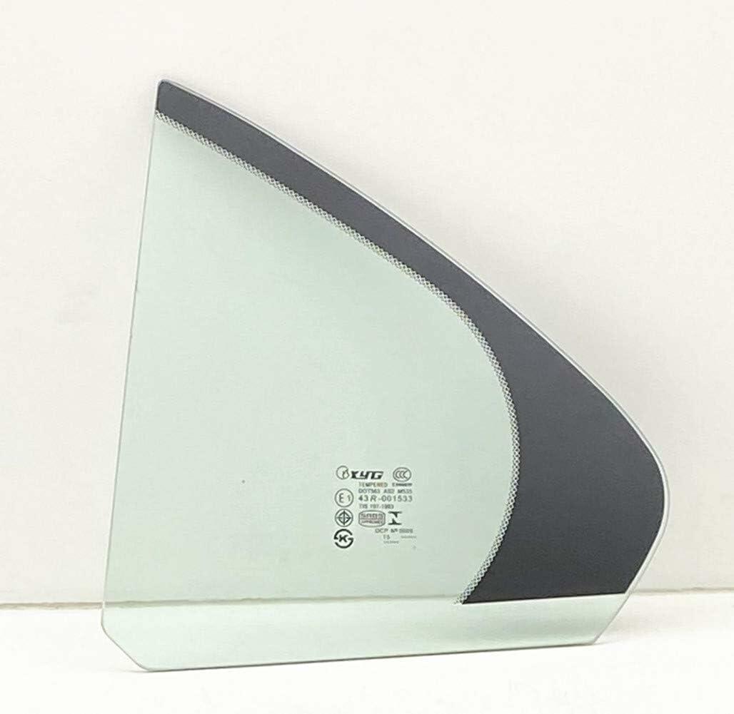 Driver Left Side Rear Vent Window Vent Glass Compatible with Acura TSX 2004-2008 Models Glass Only