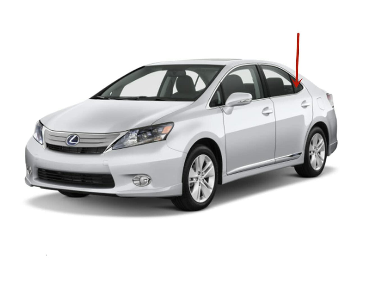 Driver Left Side Rear Vent Window Vent Glass Compatible with Lexus HS250 2010-2012 Models