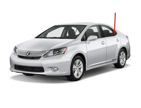 Driver Left Side Rear Vent Window Vent Glass Compatible with Lexus HS250 2010-2012 Models