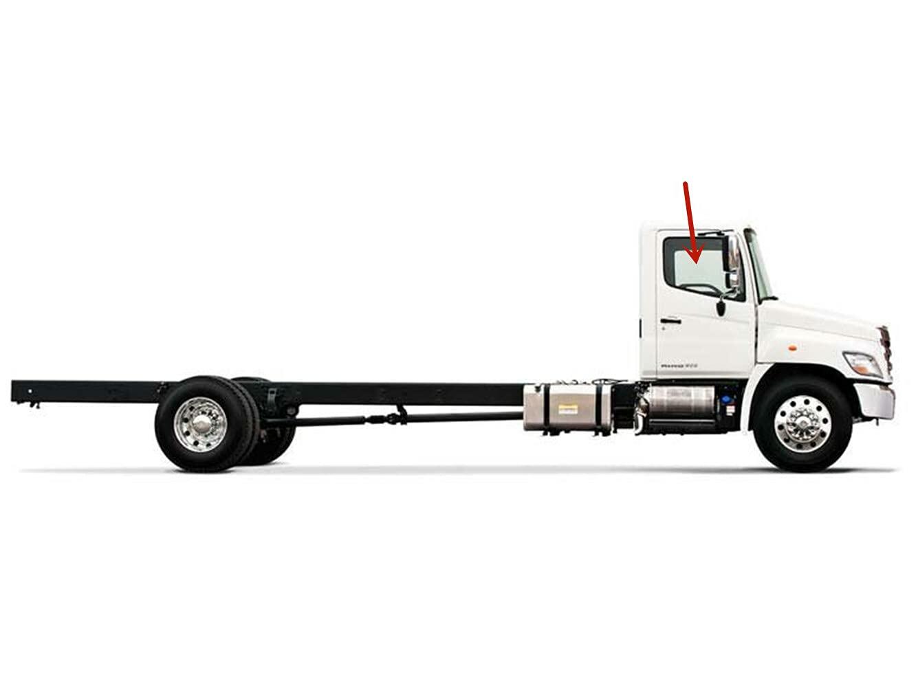 Passenger Right Side Front Door Window Door Glass Compatible with Hino 145 165 185 238 258 268 2005-2018 338 2005-2020 L6 L7 L8 XL7 XL8 2021-2026 Models