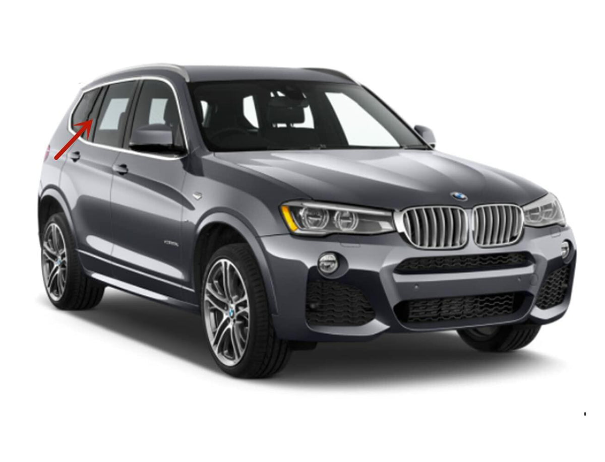 Passenger Right Side Rear Vent Window Vent Glass Compatible with BMW X3 2011-2017 Models