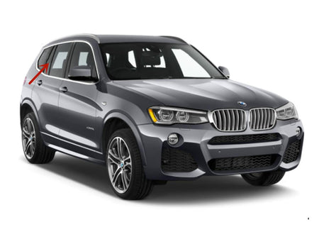 Passenger Right Side Rear Vent Window Vent Glass Compatible with BMW X3 2011-2017 Models