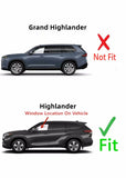 Tempered Driver Left Side Front Door Window Door Glass Compatible with Toyota Highlander 2020-2025 Models
