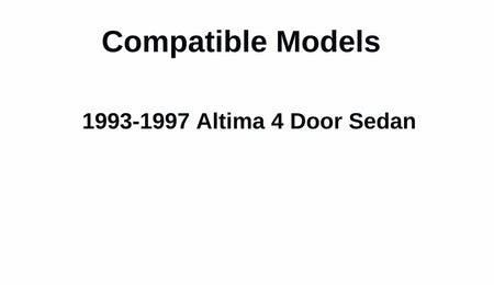 Driver Left Side Rear Vent Glass Vent Window Compatible with Nissan Altima 4 Door Sedan 1993-1997 Models