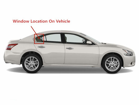 Passenger Right Side Vent Window Vent Glass Compatible with Nissan Maxima 4 Door Sedan 2009-2015 Models