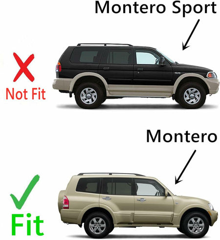Passenger Right Side Rear Vent Glass Vent Window Compatible with Mitsubishi Montero 2001-2006 Models