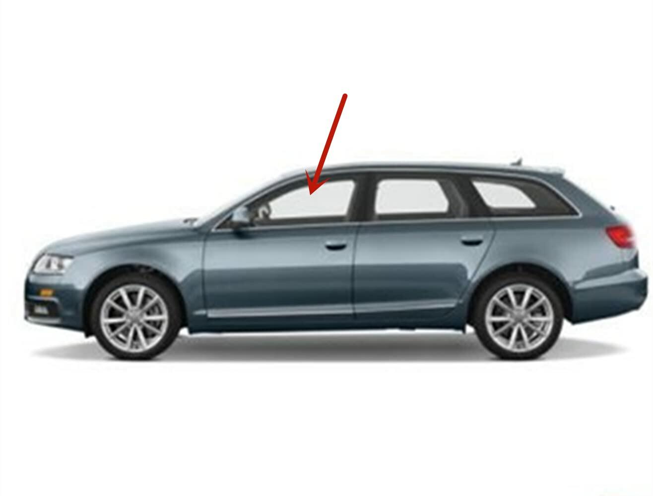 Tempered Driver Left Side Front Door Window Door Glass Compatible with Audi A6 S6 2006-2011 All Models / A6 4 Door Sedan 2005