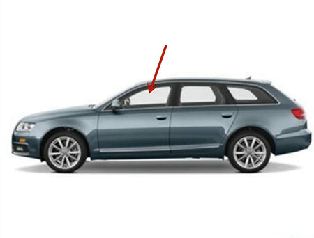 Tempered Driver Left Side Front Door Window Door Glass Compatible with Audi A6 S6 2006-2011 All Models / A6 4 Door Sedan 2005