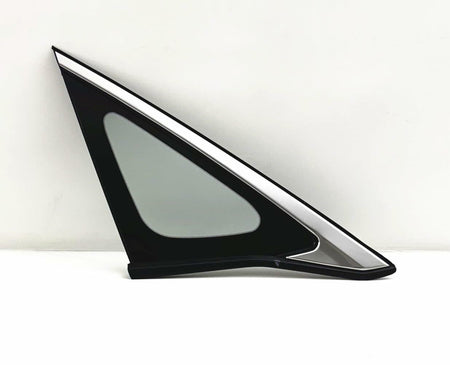 Tempered Chrome Molding Style Driver Left Side Quarter Window Quarter Glass Compatible with Honda Civic 4-Door Sedan 2022-2026 Models