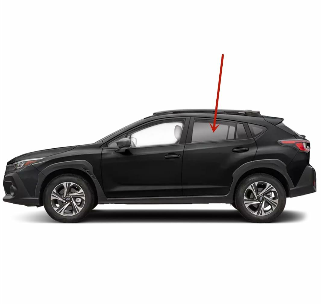 Tempered Factory Privacy Tinted Driver Left Side Rear Door Window Door Glass Compatible with Subaru Crosstrek 2024-2026 Models