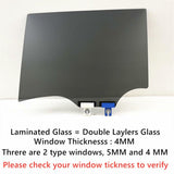 4MM Laminated Privacy Driver Left Side Rear Door Window Door Glass Compatible with Jeep Grand Cherokee L 2021-2026 Models