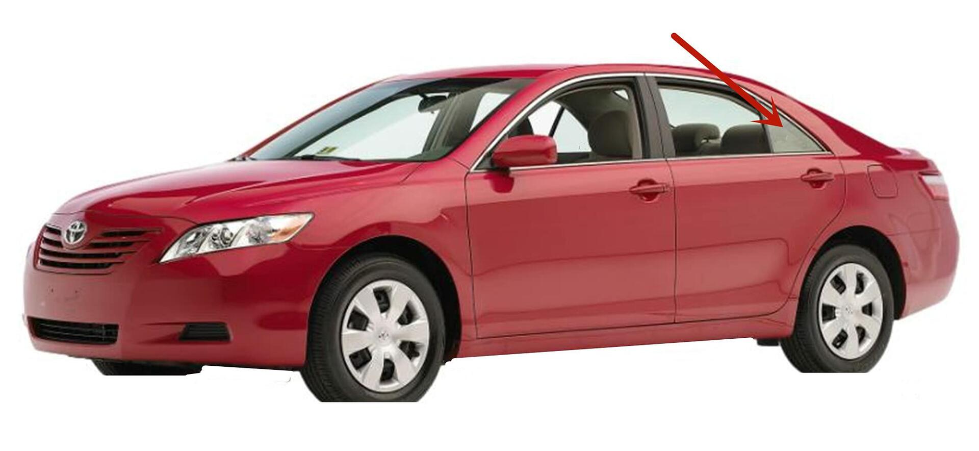 Driver Left Side Rear Vent Window Vent Glass Compatible with Toyota Camry 4 Door Sedan 2007-2011 Models