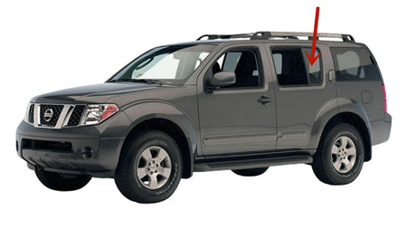 Driver Left Side Rear Vent Window Vent Glass Compatible with Nissan Pathfinder 2005-2012 Models