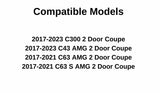 Tempered Driver Left Side Door Window Door Glass Compatible with Mercedes Benz C300 C43AMG 2-Door Coupe 2017-2023 / C63AMG C63SAMG 2-Door Coupe 2017-2021 Models