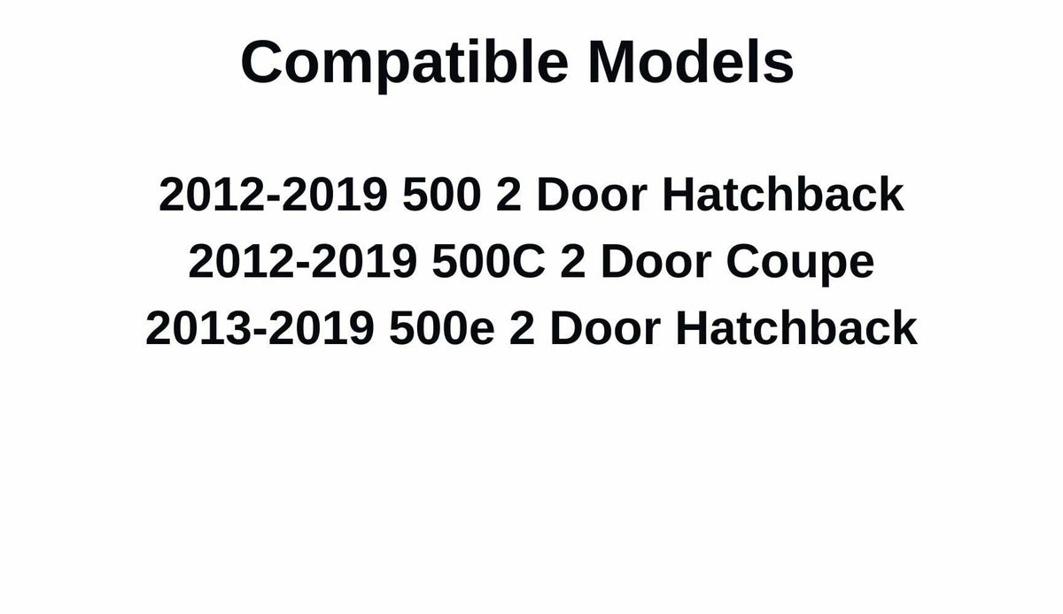 OEM Driver Left Side Door Window Door Glass Compatible with Fiat 500 / 500C / 500e 2012-2019 Models