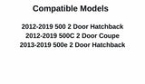 OEM Driver Left Side Door Window Door Glass Compatible with Fiat 500 / 500C / 500e 2012-2019 Models