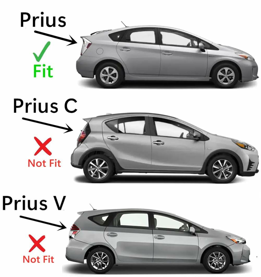 Heated Rear Back Lower Window Back Glass Compatible with Toyota Prius 2010-2015 Models (Not For Prius C, Or Prius V)