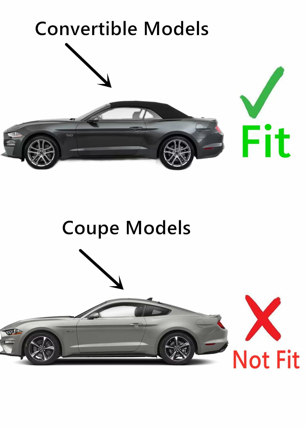 OEM W/ Data Sharing Ecth Driver Left Side Door Window Door Glass Compatible with Ford Mustang 2-Door Convertible 2015-2023 Models (Not For Coupe)