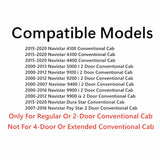 Tempered Passenger Right Side Door Window Door Glass Compatible with International Navistar Pay Star 4100 4300 4400 DuraStar 2015-2020 / 5000i 9100i 9400i 9900i 2000-2016 Models