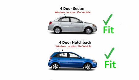 Passenger Right Side Front Door Window Door Glass Compatible with Kia Rio / Rio5 2006-2011 Models