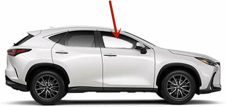 Tempered Passenger Right Side Front Door Window Door Glass Compatible with Lexus NX250 NX350 NX350h NX450h+ 2022-2026 Models