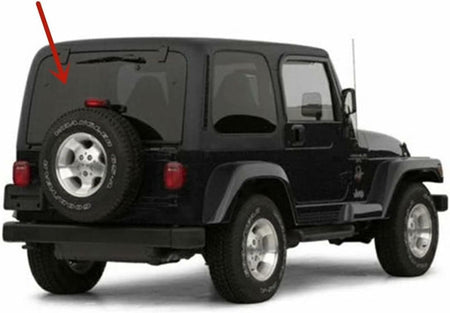 Glass Only Privacy Heated Rear Back Window Back Glass Compatible with Jeep Wrangler 1997-2002 Models