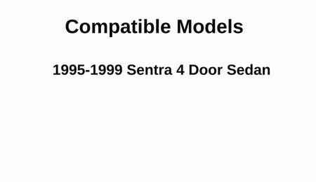 Driver Left Side Rear Vent Window Vent Glass Compatible with Nissan Sentra 4 Door Sedan 1995-1999 Models
