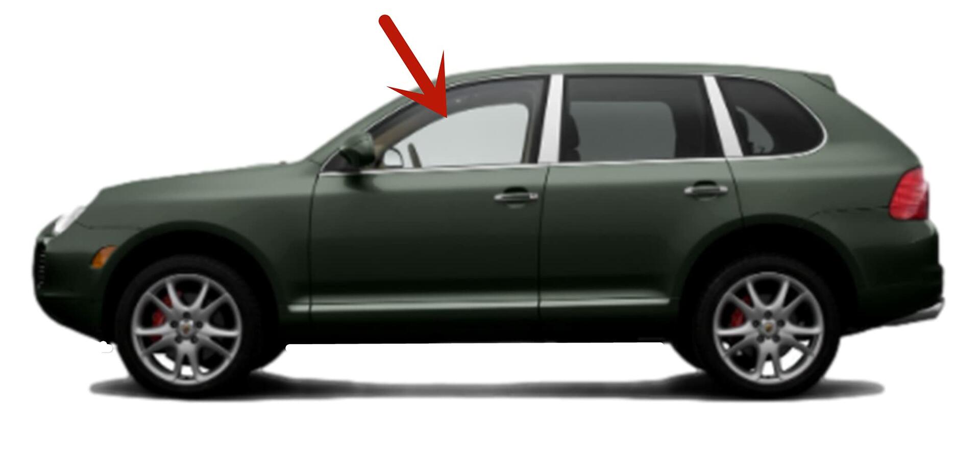 OEM Laminated Driver Left Side Front Door Window Door Glass Compatible with Porsche Cayenne 2004-2010 Models