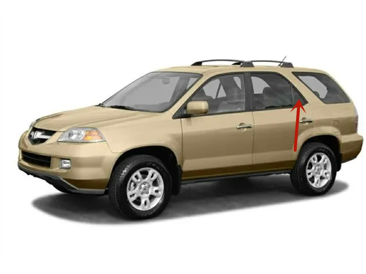 Driver Left Side Rear Vent Window Vent Glass Privacy Compatible with Acura MDX 2001-2006 Models