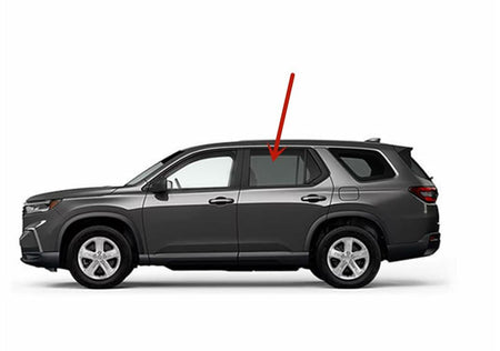 Tempered Driver Left Side Rear Door Window Door Glass Compatible with Honda Pilot 2023-2026 Models